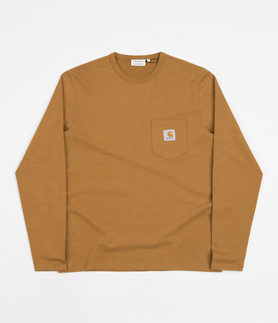 Carhartt x Quartersnacks Slub Yarn Pocket T-Shirt - Hamilton Brown Heather