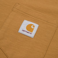 Carhartt x Quartersnacks Slub Yarn Pocket T-Shirt - Hamilton Brown Heather thumbnail