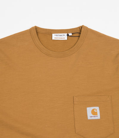 Carhartt x Quartersnacks Slub Yarn Pocket T-Shirt - Hamilton Brown Heather