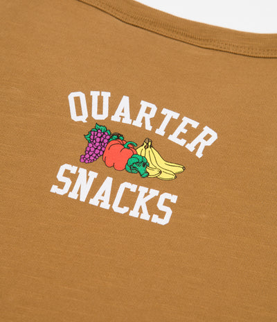 Carhartt x Quartersnacks Slub Yarn Pocket T-Shirt - Hamilton Brown Heather