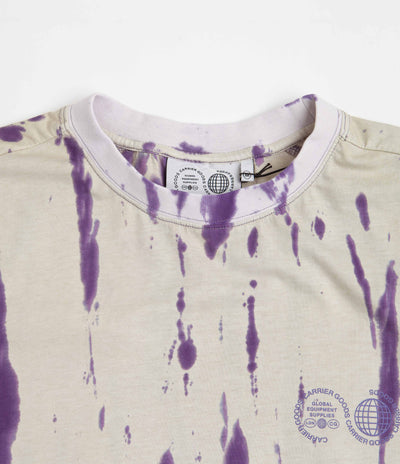 Carrier Goods Tie Dye Tech Long Sleeve T-Shirt - Purple