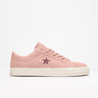 Converse One Star Pro Vintage Suede Ox Shoes - Canyon Dusk / Cherry Vision thumbnail