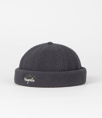 Magenta Sherpa Sailor Beanie - Dark Charcoal