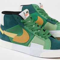 Nike SB Blazer Mid Mosaic Shoes - Aloe Verde / University Gold - Rainforest thumbnail