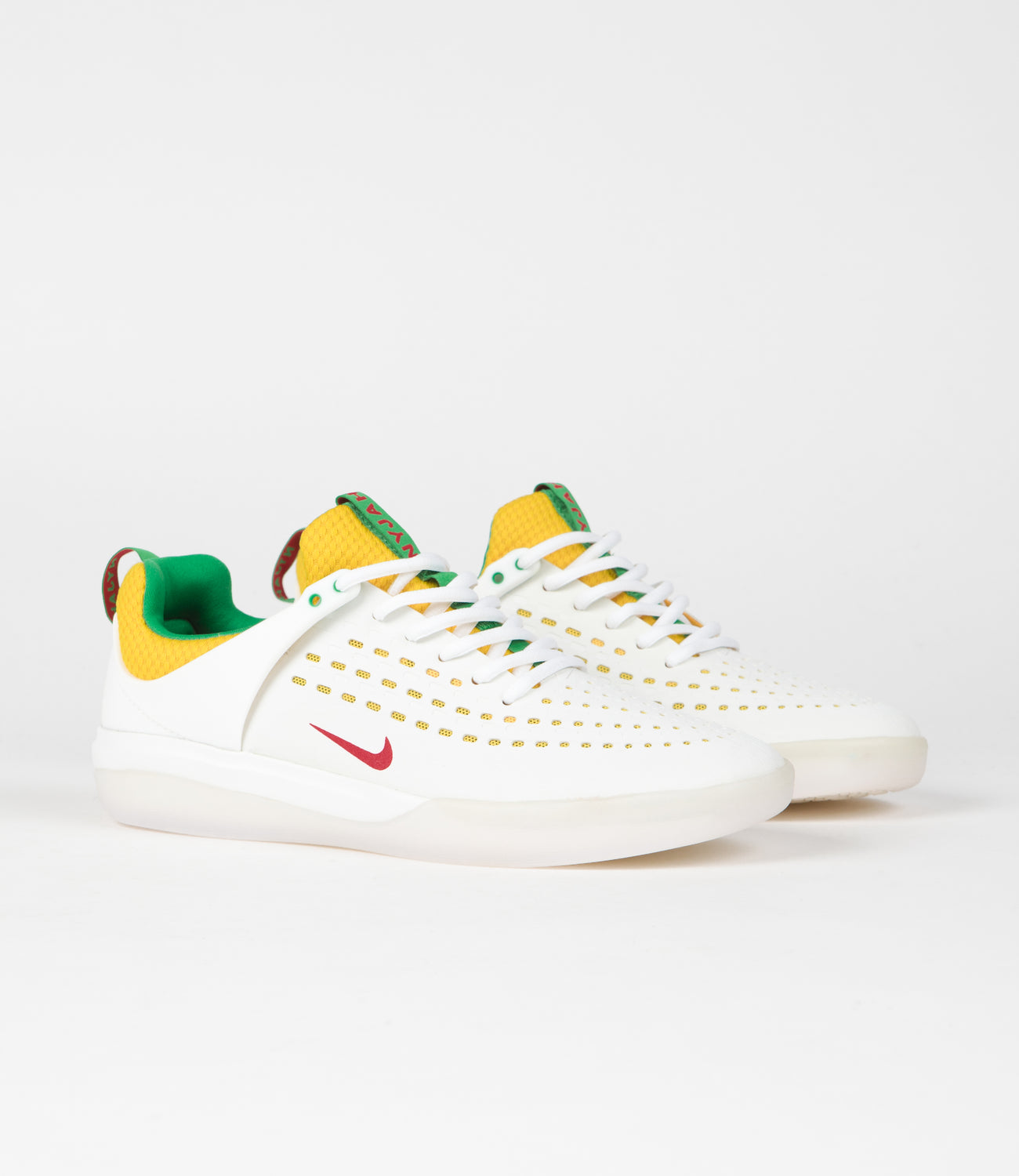 Nike SB Nyjah 3 Premium Shoes - Summit White / Black - Tour Yellow | Flatspot