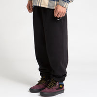 Nike Solo Swoosh Fleece Sweatpants - Black / White thumbnail