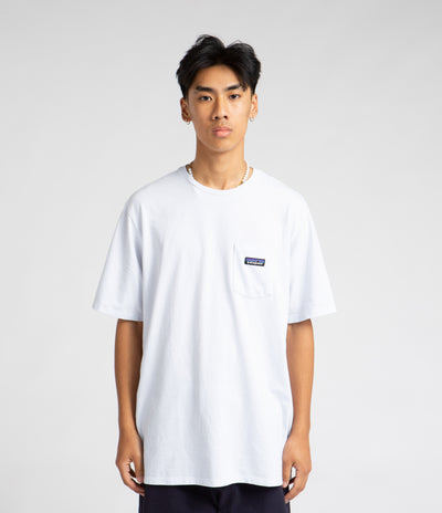 Patagonia P-6 Label Pocket Responsibili-Tee T-Shirt - White