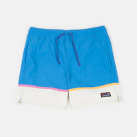 Patagonia Stretch Wavefarer 16" Volley Shorts - Bottom Leg Stripe: Joya Blue thumbnail