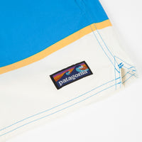 Patagonia Stretch Wavefarer 16" Volley Shorts - Bottom Leg Stripe: Joya Blue thumbnail