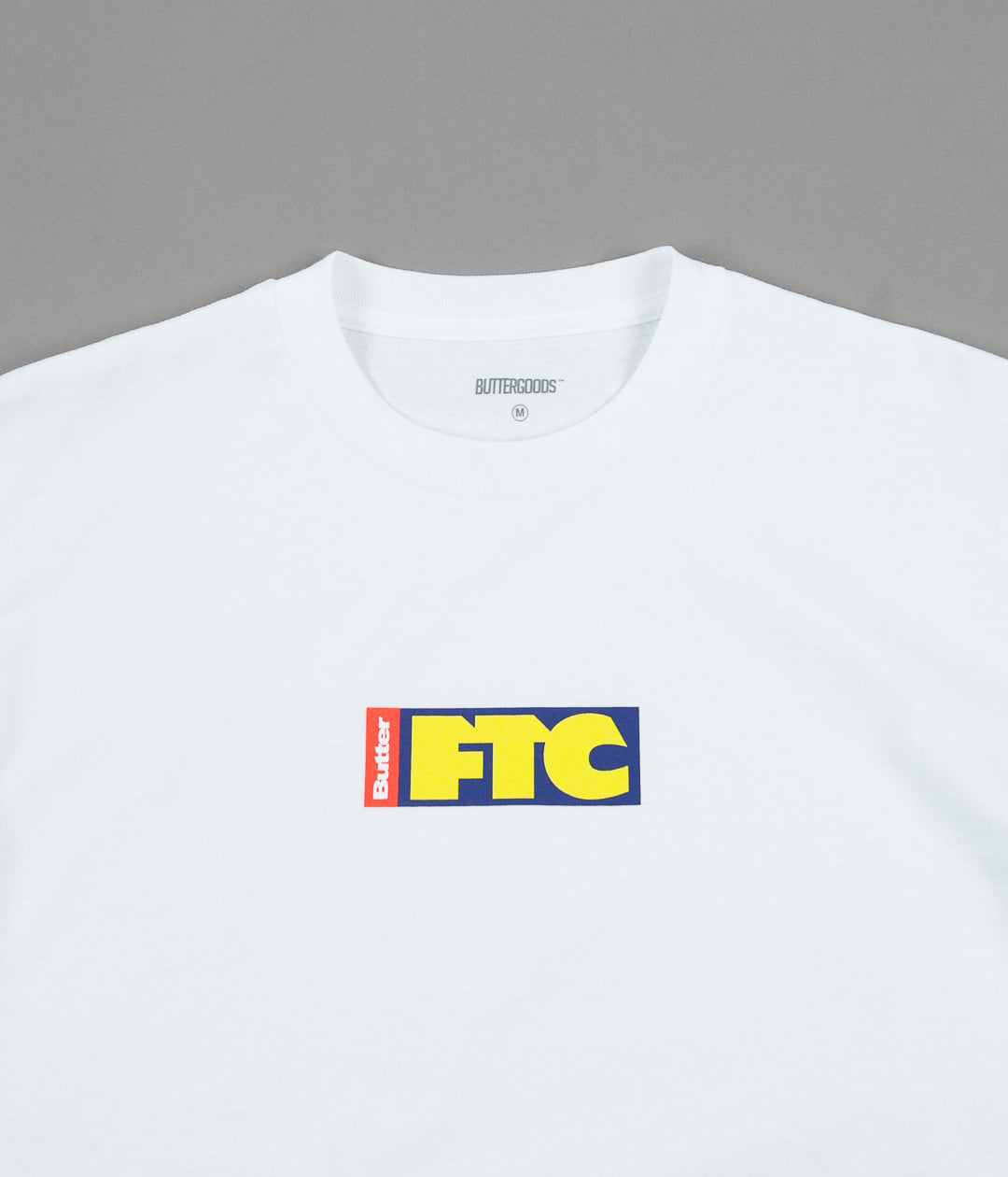 Butter Goods x FTC Flag Logo T-Shirt - White | Flatspot