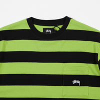 Stussy Range Stripe Pocket Crewneck T-Shirt - Black thumbnail