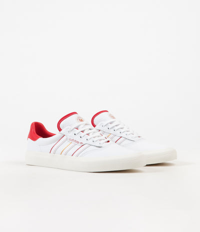 Adidas 3MC x Evisen Shoes - White / Scarlet / Gold Metallic