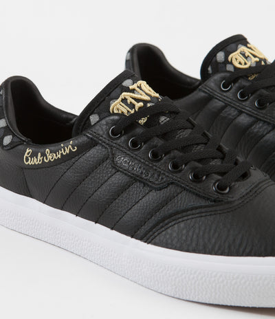 Adidas 3MC x Truth Never Told Shoes Core Black White Matte Gold Flatspot