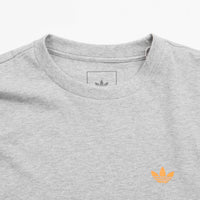 Adidas 4.0 Logo T-Shirt - Medium Grey Heather / Orange Rush thumbnail