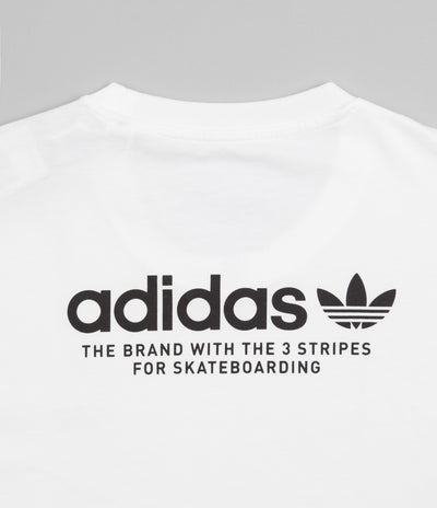 Adidas 4.0 Logo T-Shirt in White and Black / White