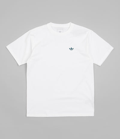 Adidas 4.0 Logo T-Shirt - White / Legacy Teal