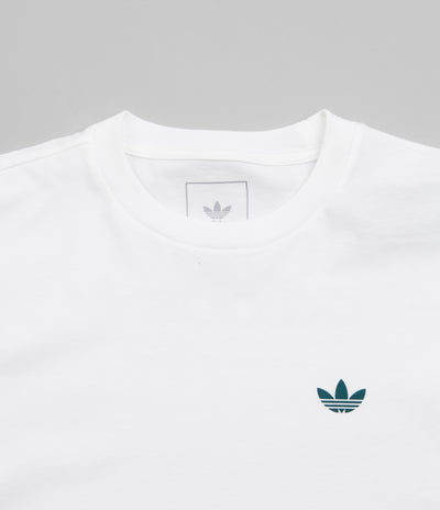 Adidas 4.0 Logo T-Shirt - White / Legacy Teal