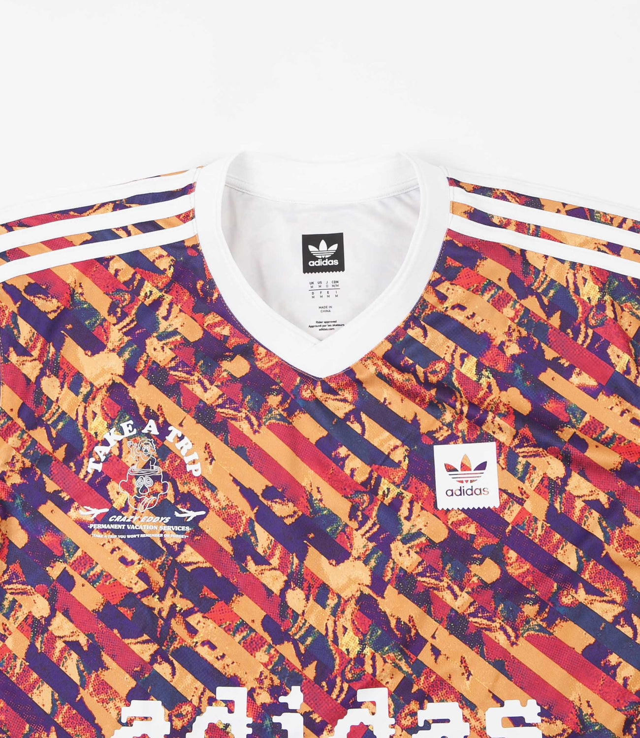 Adidas All Over Print Club Jersey Multicolor White Flatspot
