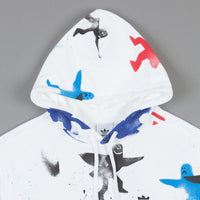 Adidas All Over Print Shmoo Hoodie - White / Black / Scarlet / Bright Cyan thumbnail