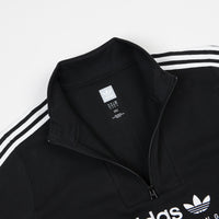 Adidas Apian Zip Neck Sweatshirt - Black / White / Active Blue thumbnail