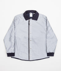 Adidas Blondey Coach Jacket - Reflective Silver / Mineral Blue