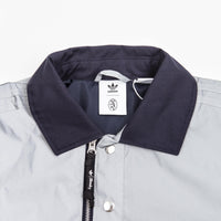 Adidas Blondey Coach Jacket - Reflective Silver / Mineral Blue thumbnail