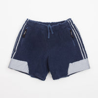 Adidas Blondey Sherpa Shorts - Mineral Blue / Reflective Silver thumbnail