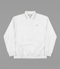 Adidas Bouclette Polo Sweatshirt - Off White / Savannah
