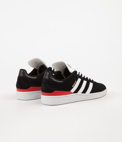 Adidas Busenitz Shoes - Core Black / FTW White / Scarlet
