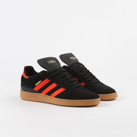 Adidas Busenitz Shoes - Core Black / Solar Red / Gum1 thumbnail