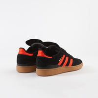 Adidas Busenitz Shoes - Core Black / Solar Red / Gum1 thumbnail