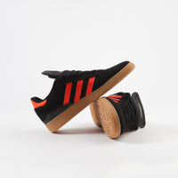 Adidas Busenitz Shoes - Core Black / Solar Red / Gum1 thumbnail
