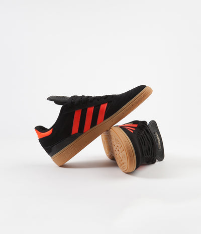 Adidas Busenitz Shoes - Core Black / Solar Red / Gum1