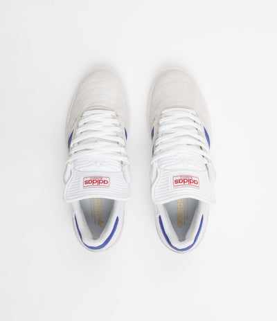 Adidas Busenitz Shoes - Crystal White / Semi Lucid Blue / Gold Metallic