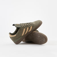 Adidas Busenitz Shoes - Raw Khaki / Glow Orange / White thumbnail