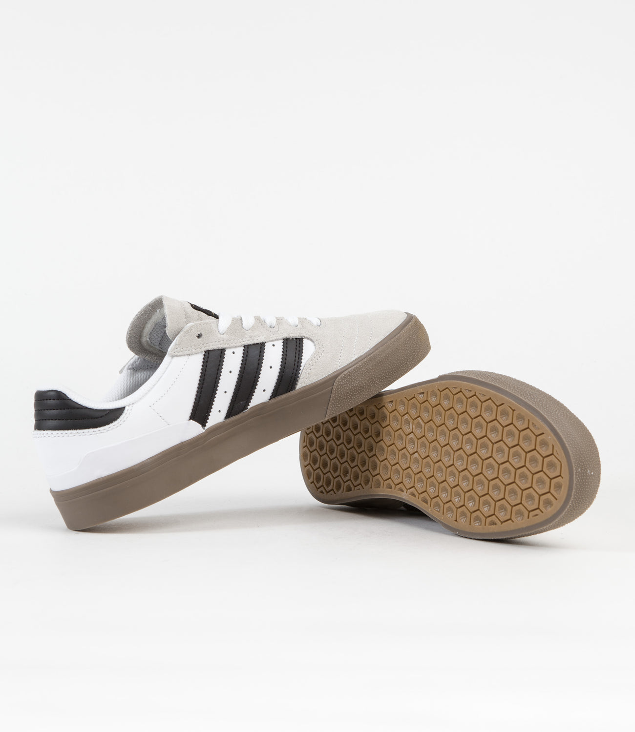 Adidas Busenitz Vulc II Shoes FTWR White Core Black Gold Metalli Flatspot