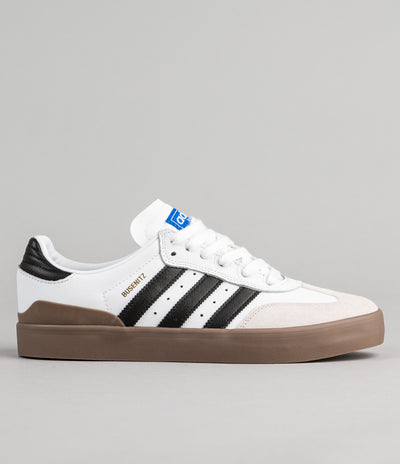 Adidas Busenitz Vulc Samba Shoes White Core Black Bluebird Flatspot