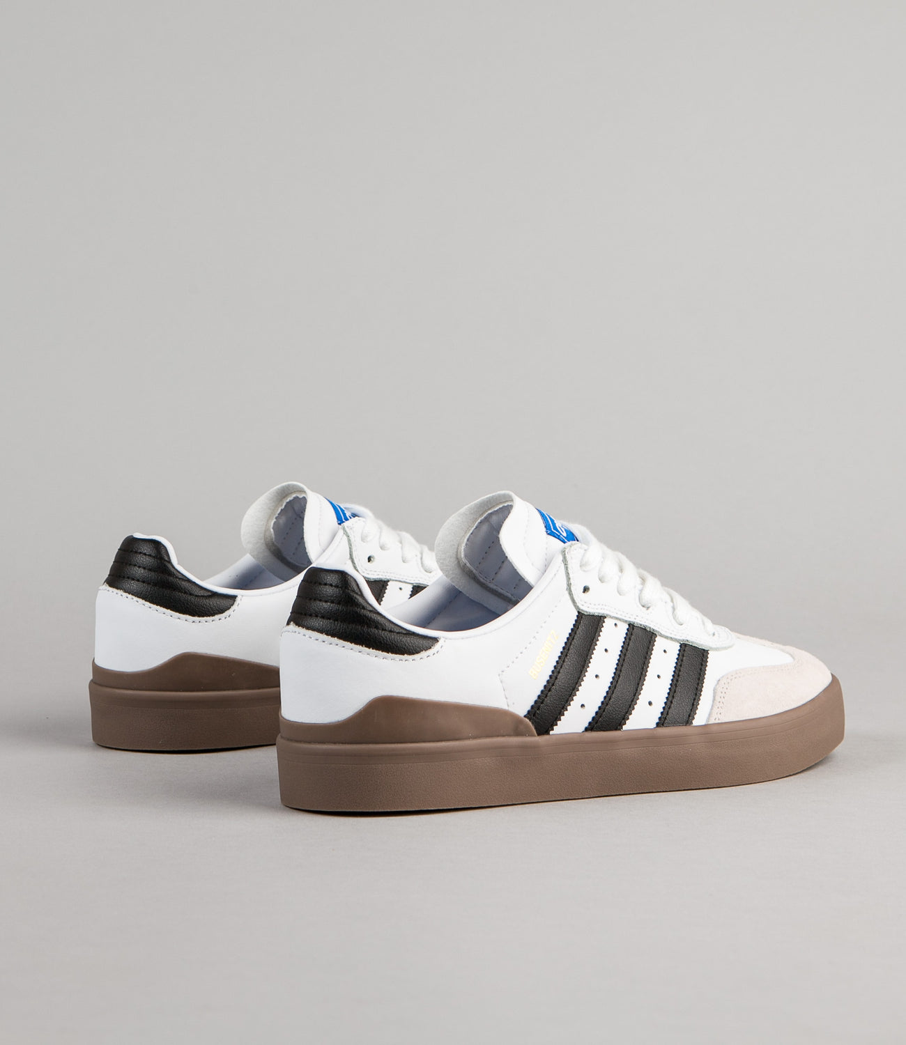Adidas busenitz vulc samba white & gum shoes Clearance