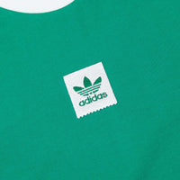 Adidas Cali BB Long Sleeve T-Shirt - Bold Green / White thumbnail