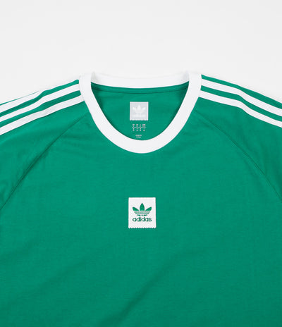Adidas Cali BB Long Sleeve T-Shirt - Bold Green / White