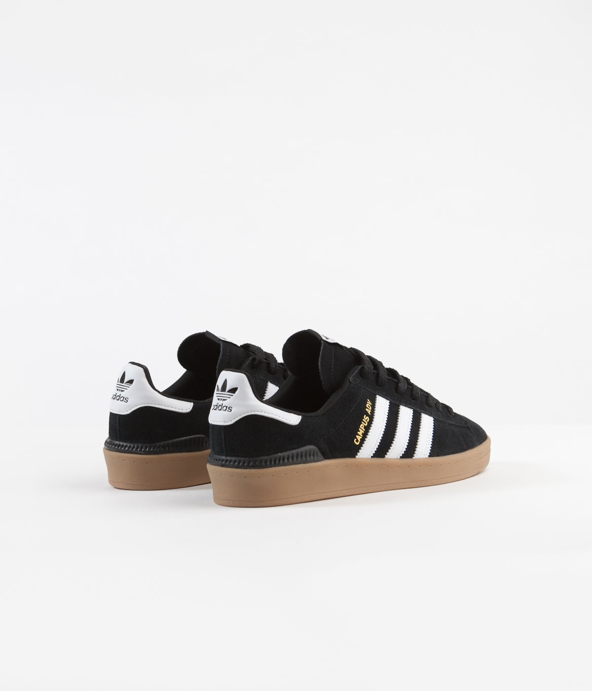 Adidas campus adv black gum hot sale