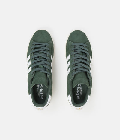 Adidas Campus ADV Shoes in Green Oxide and White / White