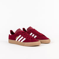 Adidas Campus Vulc II Adv Shoes Collegiate Burgundy White Gum4 Flatspot