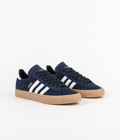 Adidas Campus Vulc II Adv Shoes - Collegiate Navy / White / Gum4