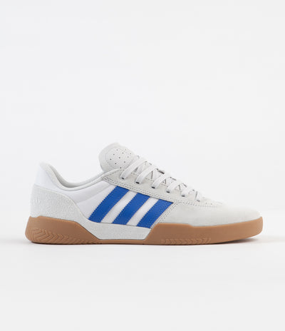 Adidas City Cup Shoes - Crystal White / Blue / Gum4