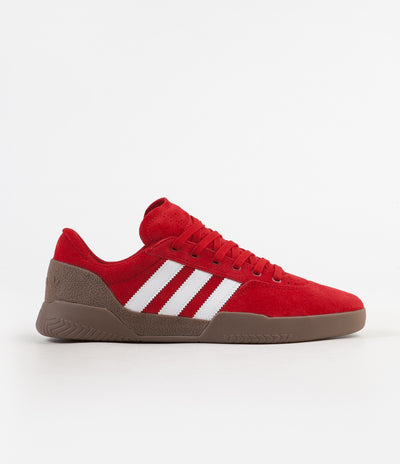 Adidas City Cup Shoes - Scarlet / White / Gum