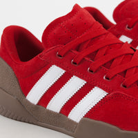 Adidas City Cup Shoes - Scarlet / White / Gum thumbnail