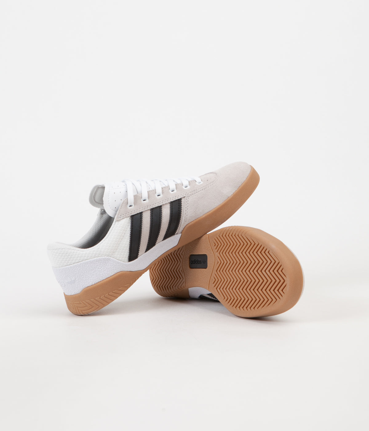 Adidas City Cup Shoes - White / Core Black / Gum4 | Flatspot