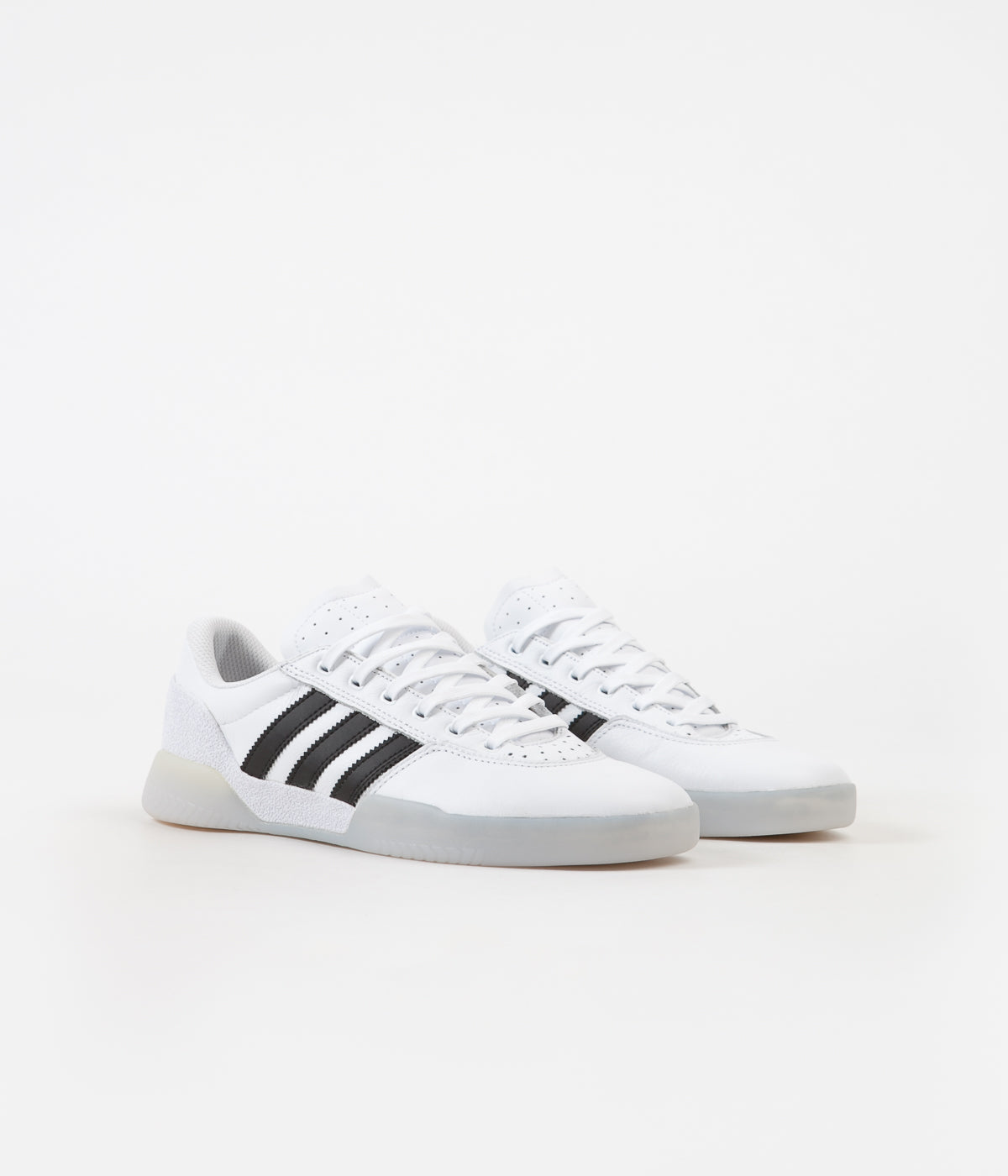 Adidas City Cup Shoes - White / Core Black / Light Solid Grey | Flatspot