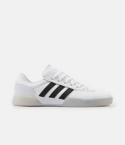 Adidas City Cup Shoes - White / Core Black / Light Solid Grey